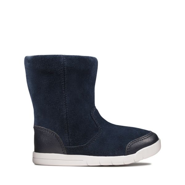 Clarks Girls Emery Rise Toddler Casual Shoes Navy | USA-3287605